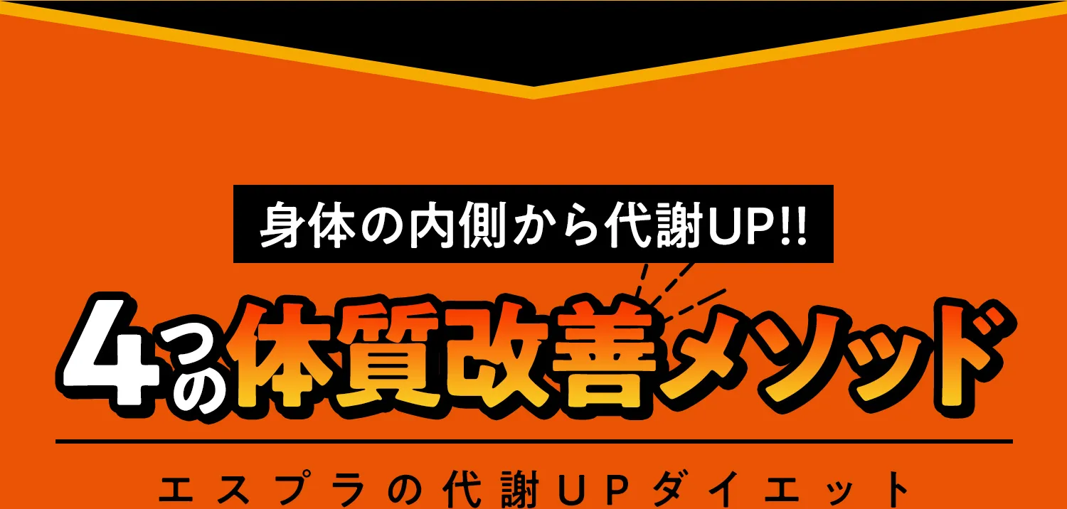 代謝UPする４サービス